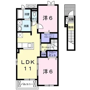 ル レーブ【2階】の間取り