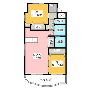 エメラルドヒルズ【1階】の間取り