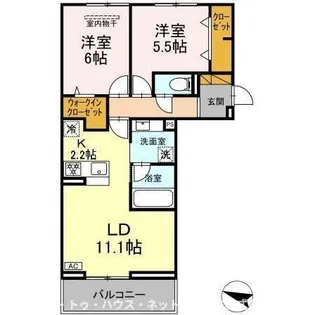 リシェスみのり台 C棟【2階】の間取り