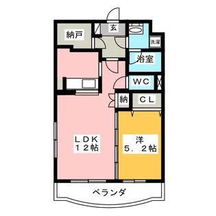 ラ・ソワール【1階】の間取り