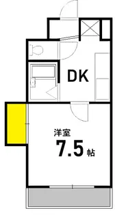 ルミノーソ三篠【4階】の間取り