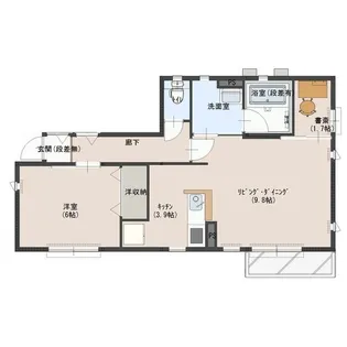 レガーロ高橋【1階】の間取り