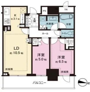 パークタワー西新宿【11階】の間取り