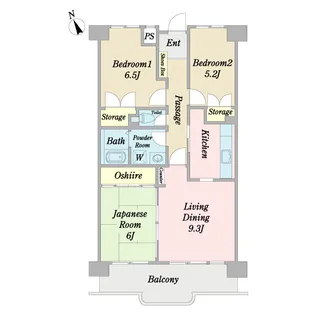 コートヒル取手【2階】の間取り