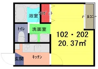アーク・ヴィラ谷塚【1階】の間取り