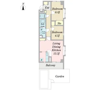 amistad【1階】の間取り