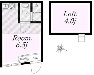 ユナイト追浜ビセンテモレーノ【2階】の間取り