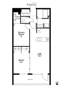 COURETTE(クレット)【1階】の間取り
