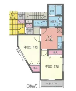 ケンコーポ【1階】の間取り