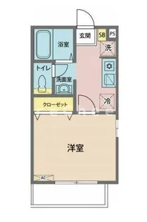 コーポ・サンロード【1階】の間取り