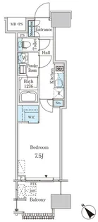 レガシス中目黒【4階】の間取り