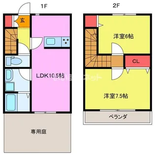 フロレゾンアサウミの間取り