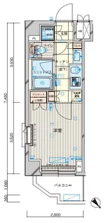 ルーブル川崎中丸子【5階】の間取り