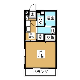 フローレンスK【1階】の間取り