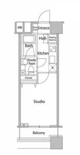 ファーストリアルタワー新宿【4階】の間取り