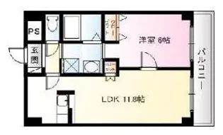 THE SKY VIEW【7階】の間取り