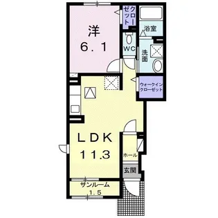 Sky Hope A【1階】の間取り