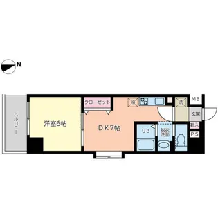 アスコット鉄砲町II【2階】の間取り