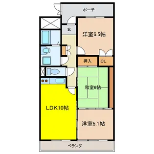 アプレシエ【7階】の間取り
