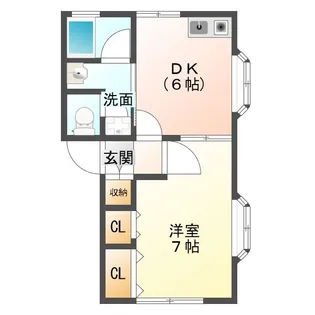 シャトーレ南町田【1階】の間取り