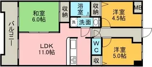 クローバーマンション坪井中央公園【8階】の間取り