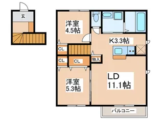 メゾン アリッサム【2階】の間取り
