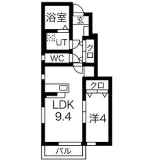 ラコルト【1階】の間取り