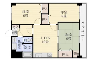 グレードハイム田上【5階】の間取り