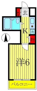 コーポ姫宮【1階】の間取り