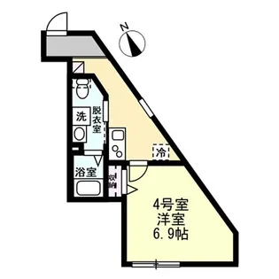 レオパレス21川崎観音【1階】の間取り