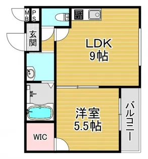 フジパレス姫里EAST【3階】の間取り