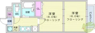 ロイヤルアネックス連坊【7階】の間取り