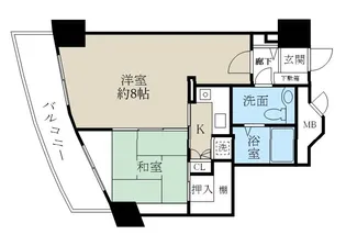 新潟ダイカンプラザ遊学館【5階】の間取り