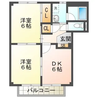やけのヒルズ【2階】の間取り