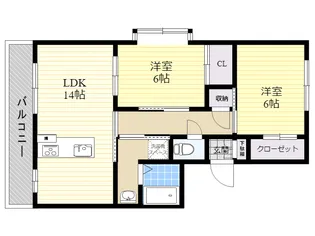 WINDOMシティおぐら【2階】の間取り