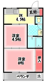 エスパシオ太子橋【2階】の間取り