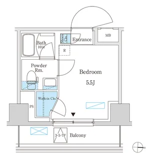 パークアクシス錦糸町スタイルズ【4階】の間取り