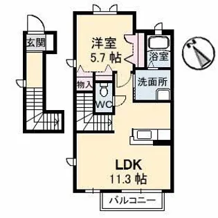 アレグリア【2階】の間取り
