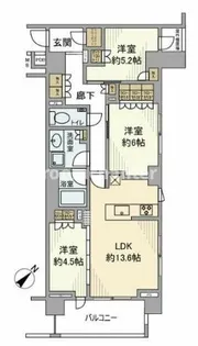 プレミスト横濱反町【3階】の間取り