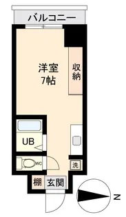 アソルティ東二番丁レジデンス【10階】の間取り