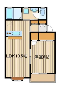 レジデンス曙【1階】の間取り