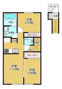 ル リオンB【2階】の間取り