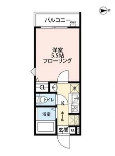 ノルデスタ小金井【1階】の間取り