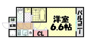 フォーリアライズ大正ソーレ【6階】の間取り