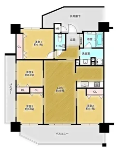 プレサンスロジェ名護宇茂佐ヴォール【8階】の間取り