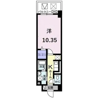 ボンサンテ南千里【4階】の間取り