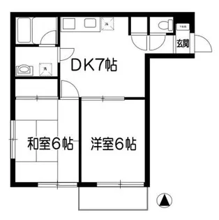 武蔵ハイツI【3階】の間取り