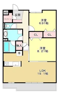 GARDEN HOUSE 大谷町 I【1階】の間取り
