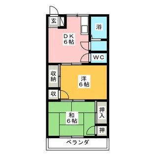 第5ロイヤル大嶋【2階】の間取り