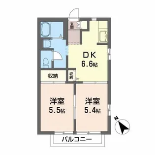 シャーメゾンななえPartIII【2階】の間取り